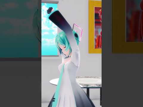 【MMD】眠い～～～😪💤 [YYB式初音ミク 10thモデル] #mmd #shortvideo #shorts #short #miku #genshinimpact #genshin