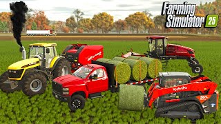 STARTING A HAY FARM IN FARMING SIMULATOR 25!