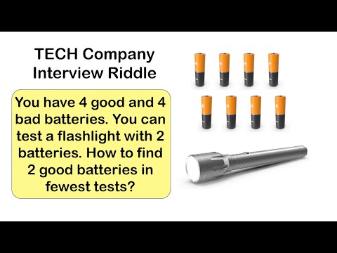 Could you pass this interview? The famous batteries and flashlight logic puzzle