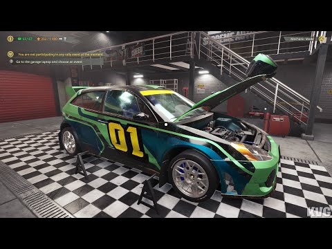 Rally Mechanic Simulator Gameplay (PC UHD) [4K60FPS]