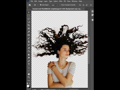 Cut Out Hair In Photoshop | Hair Selection | Photoshop Tutorial |#shorts #photoshop #edits