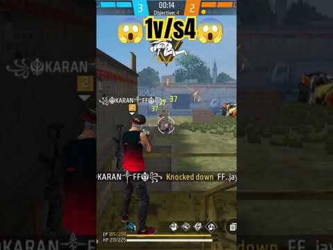 free fire 🔥 #freefireclips #freefireshorts #garenafreefire #impossible #1vs4 😱😱#freefirevideos