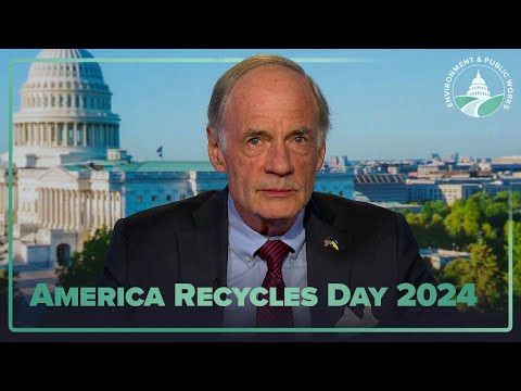 Senator Carper Celebrates America Recycles Day 2024