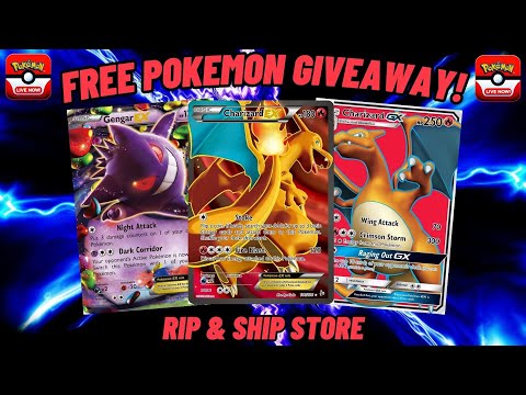 🔴Live -  Free Giveaways! Pokémon Cards & Rip & Ship Store!