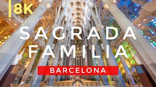 Inside the stunning Sagrada Familia - Barcelona | Full Tour in 8K (exterior & interior)