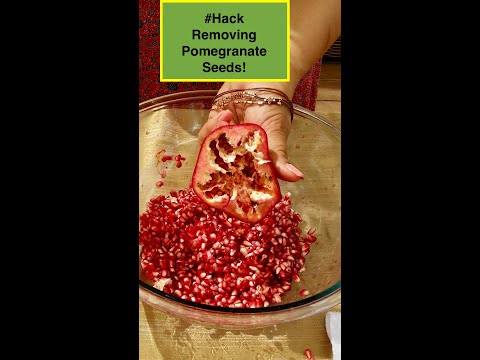 ✅ How to Deseed a Pomegranate Easily! You Won't Believe It! 1-2-3! 😀 Shirley Bovshow (#shorts)