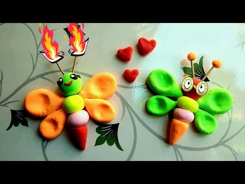 How to make polymer clay Butterfly | Butterfly making with polymer clay | Butterfly | hand craft kbs