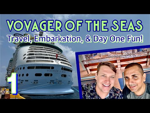 Voyager of the Seas: Driving to Galveston, embarking the ship, & day one fun! | PART 1, April 2024