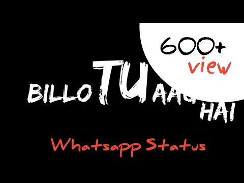 Billo Tu Aag Status | Billo tu Aag Black screen status