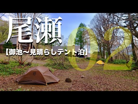 【尾瀬】 後編/水芭蕉開花！残雪残る見晴キャンプ場から御池への一泊二日のテント泊トレッキング