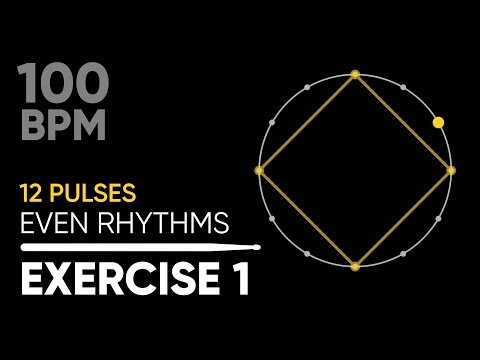 Coordination for drummers • Triplets Exercise 1 • 100 BPM