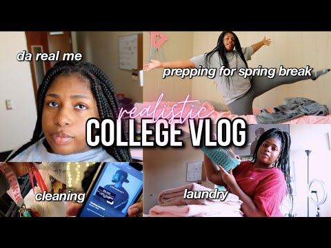 College Week in My Life Vlog | Midterms, Prepping for Spring Break, etc. *realistic*