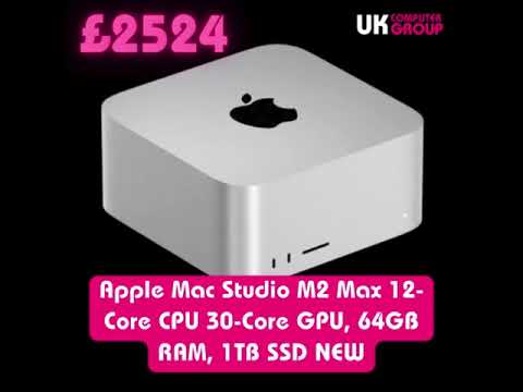 Apple Mac Studio M2 Max 12-Core CPU 30-Core GPU, 64GB RAM, 1TB SSD NEW £2524 w/code 👇🔥🔥