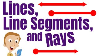 Lines, Line Segments, and Rays for Kids