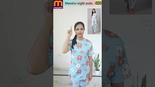 Meesho cute night suit  #meesho #nightsuitforgirls #cutenightsuits #shorts #ytshorts #ytshortsindia