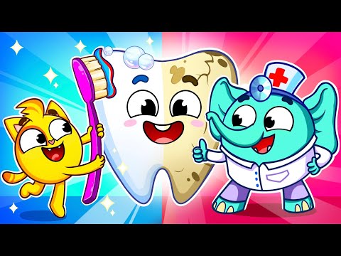 Brush Your Teeth Song 🦷😍 Healthy Habits | Funny Kids Songs 🐱🐨🐰🦁And Nursery Rhymes by Baby Zoo