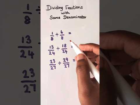 Math Tricks l l Dividing Fractions with Same Denominator Trick #fractions #mathtricks #maths