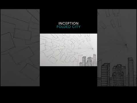 Draw Inception's Folding City #circlelineartschool #art #drawing #architecture #inception