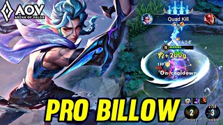 AOV : NEW HERO BILLOW | PRO BILLOW - ARENA OF VALOR LIÊNQUÂNMOBILE ROV