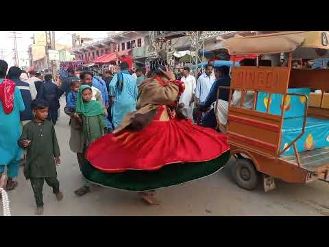 Mela Lal Qalandar|Lal Shehbaz Qalandar Urs|Qalandar Baba Wajad|Baba Dhamal on Wall