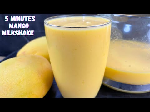 Mango Milkshake | 2 Minutes Mango Milkshake Without Icecream