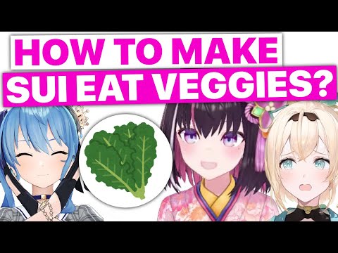 AZKi Wants To Make Suisei Eat Veggies Using Iroha (Hololive) [Eng Subs]