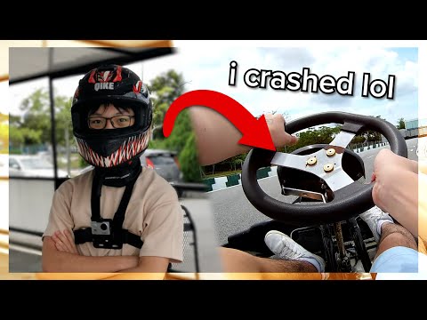 i tried go karting...and crashed lol (malaysia vlog!)