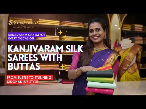 Classy Kanjivaram Sarees with Buttas: Explore Singhania’s Beautiful Collection!