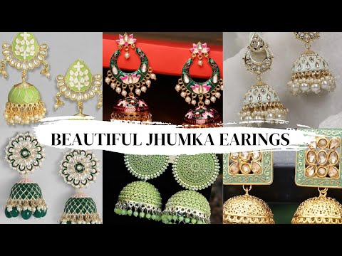 Green Jhuma Earrings