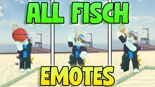 ALL Fisch EMOTES! How To Use Emotes In Fisch! Fisch Emotes! (Roblox Fish)