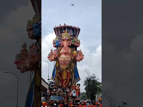 khairatabad ganesh 2024 #nimajjanam #subscribe #public #nature #bestview#hyderabad #viralvideo#share