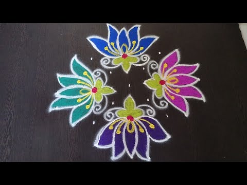 Daily rangolis | flower rangoli designs | muggulu | kolams | Pandaga muggulu | sukravaram muggulu.