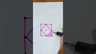 Easy kolam with dots for beginners