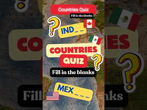 Can You Name the Country with only first 2 letters? #quiz #country #trivia