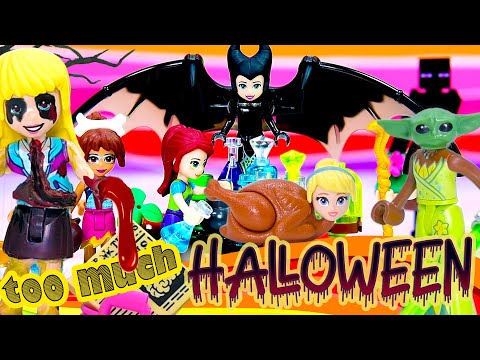 OoooooOOOOooo! It's Too Much Halloween with all the tricks & minidolls 🎃🍬 LEGO build compilation