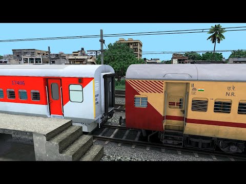 ICF UTKRISHT COUPLING LHB RED COACH I TRAIN SIMULATOR I BUMPY RAILROAD RAILWORKS I RAILWAY RITAM