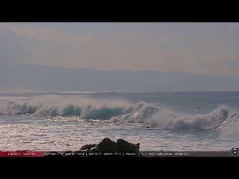 Jan 4, 2024: XL Wave Forecast = Big Wave Surfing at Historic Waimea Bay, North Shore of Oahu