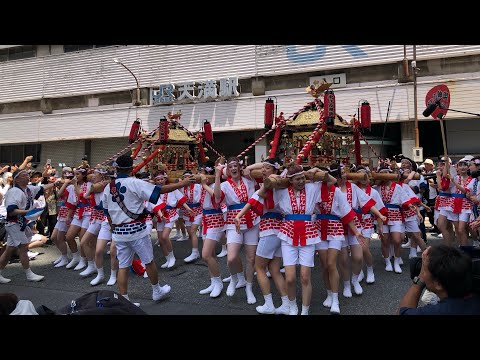 わっしょい！わっしょい！わっしょい！天神祭ギャルみこし🏮✨大阪に夏の風物詩が戻ってきた！(2023/07/23)