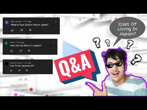 MY FIRST Q&A VIDEO | My School Fees In Japan?