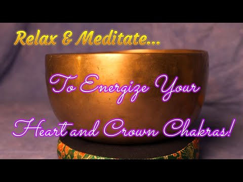 HEART & CROWN CHAKRA MEDITATION ~ 30 MIN ~ PEACE & LOVE ~ BOWL #M312 ~ WWW.TEMPLESOUNDS.NET