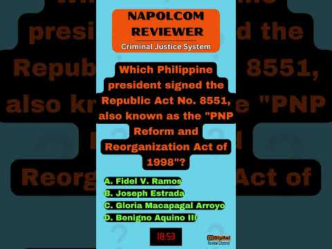 Napolcom Exam Reviewer | Mock Exam - PNP Law and History | Practice Test (28 of 30) 📚🎯