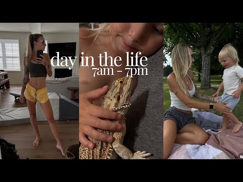 7AM - 7PM day in the life | toddler mom | sleep, fitness, activities, routines & more.