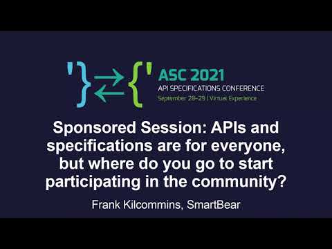 Sponsored Session: APIs and specifications are for everyone, but where do you go... Frank Kilcommins