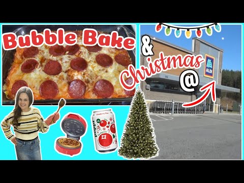 🌟NEW Christmas 🎄at Aldi Shop with me & Pizza Bubble Bake