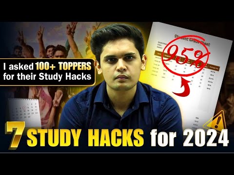 7 Study Hacks For 2024🔥| Must Watch Video for Every Student| Prashant Kirad