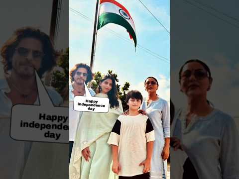 Shahrukh Khan with family happy independence day #viral#shorts