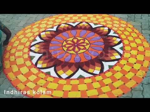 3d knot rangoli design | 3d big rangoli kolam | kolam 3d art | mugulu design | easy 3d rangoli