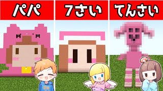 【マイクラ建築】大好きなちろぴ◯さんを建築してたらバケモノ誕生した。