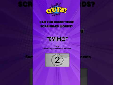 Word Scramble Challenge How Fast Can You Solve It? 🔠⏳ #triviachallenge  #wordscramble #brainteasers