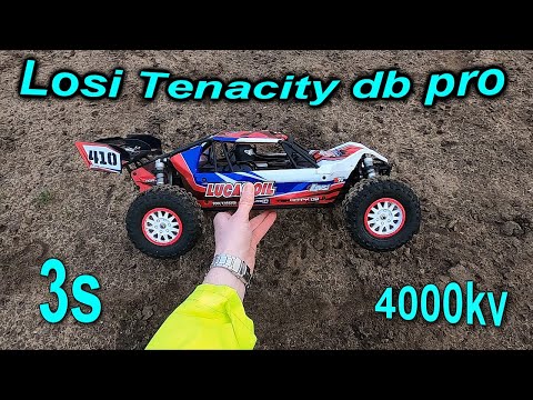 Losi Tenacity db pro Max10, 4000kv 3s lipo. #hobbywing